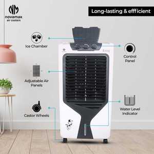Low Power Consumption KAZER 80LTR <b>AIR</b> <b>COOLER</b> with Big <b>Fan</b> Blade Easy To Move Model Water Level Indicator - Product Image 1