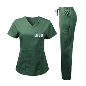Oferta Especial: Conjunto de Uniformes Médicos OEM de Nuevo Diseño, Unisex, de Lona Ecológica Ligera con Detección de Agujas - Product Image 1