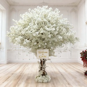 Gnw Bàn Đám Cưới Trung Tâm Nhân Tạo Cây Hoa Anh Đào Hoa Với Pha Lê Chuỗi Hoa Cây Nhân Tạo Trang Trí Nội Thất - Product Image 1