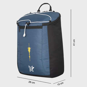 กระเป๋าเป้สะพายหลังสำหรับใส่แล็ปท็อป Arctic Fox Comet Dark Denim กันน้ำ ป้องกันการโจรกรรม พร้อมพอร์ต USB ทำจากผ้าไนลอนอ๊อกซ์ฟอร์ด ลายเรขาคณิต - Product Image 3
