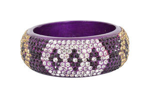 Gold and Silver Exclusive Lac Lakh Crystal <b>Bangle</b> <b>Bracelet</b> - Product Image 4