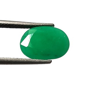 Anillo de Esmeralda Zambiana Natural, Talla Esmeralda 3.55 Quilates, Corte Ovalado, Gema Suelta Facetada Sin Tratar 8.8X12.3 mm Para la Elaboración de Joyería - Product Image 3