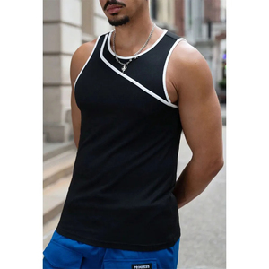 Camisetas de Gimnasio de Verano para Hombre con Logotipo Personalizado, Tejido Elástico Transpirable de Nailon y Spandex, Estilo Deportivo para Chicos - Product Image 1