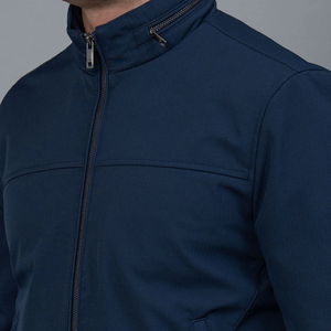 Chaqueta Bomber Casual de Cuero PU para Hombre, Cuello Redondo, Cierre de Cremallera, Color Negro Sólido, Cortavientos, con Capucha, Estilo Motero para Invierno, 120g - Product Image 4