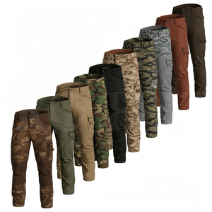 Apparel Clothing Custom Comfortable Camouflage <b>Cargo</b> Pants Multi Pocket Work <b>Trousers</b> Casual Breathable Outdoor Utility Pants - Product Image 1