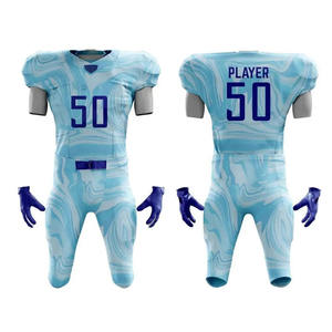 Camiseta de Fútbol Americano Sublimada Personalizada para Hombre, Manga Corta, Cuello en V, Poliéster Transpirable, Uniforme Ajustado con el Número 50 - Product Image 6