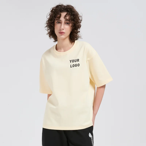 เสื้อยืดสั่งทำ ผ้าฝ้าย 100% พิมพ์โลโก้ฟรีด้านหน้า สำหรับผู้ชายและผู้หญิง แขนปกติ เสื้อยืดทรงทางการ น้ำหนัก 200 กรัม แบบยูนิเซ็กซ์ เนื้อผ้าหนา - Product Image 1