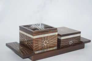 Grossiste Haute Qualité Meilleure Vente Joli Plateau D'incrustation De Nacre Rectangle Fabriqué À La Main De LUXURY CRAFTS - Product Image 6