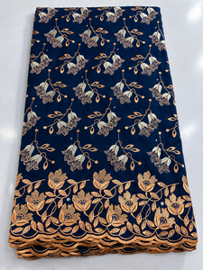 ผ้าลูกไม้สวิสพรีเมียมปักลายสำหรับชุดเดรส เสื้อผ้าสตรี กัวเตมาลา ขายส่ง - Product Image 5