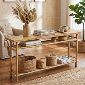 Wholesale Eco-Friendly <b>Bamboo</b> Dining <b>Table</b> Premium Quality Handmade Natural <b>Bamboo</b> Furniture for Living Room Dining Room - Product Image 1