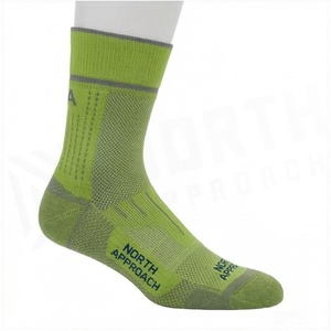 North Approach Crew <b>Socks</b> Green Breathable <b>Running</b> <b>Socks</b> for Adults Summer Season - Product Image 3