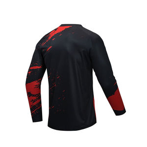 Jersey de Motocross Sublimado con Diseño Personalizado, Transpirable, Resistente al Viento, Cómodo, Anti-UV, de Secado Rápido, % Poliéster - Product Image 3