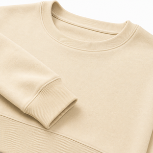 Sweat-shirt à col rond pour homme, coupe classique, couleur unie, tissu tricoté, manches longues, pull décontracté, 100% coton, vêtements d'automne - Product Image 3
