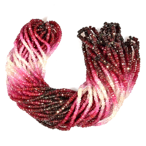 Cuentas Rondelle facetadas de rubí precioso natural de 3MM para la fabricación de joyas - Product Image 4