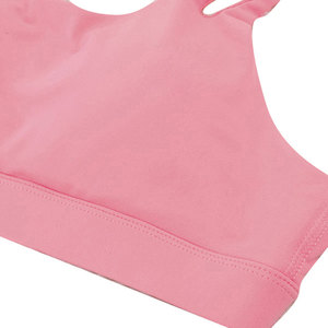 Soutien-gorge de sport rose sans couture pour femme, bretelles croisées dans le dos, soutien moyen, respirant, séchage rapide, pour entraînement, gym, yoga, fitness, vêtements de sport - Product Image 3