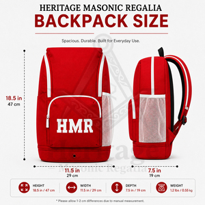 Greek Apparel Heritage Masonic Regalia Masonic Wear Sorority Sports <b>Backpacks</b> School <b>College</b> <b>Backpack</b> Water Resistant <b>Backpack</b> - Product Image 6