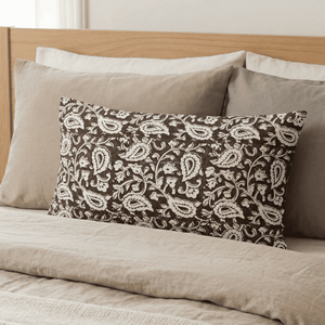 Housse de coussin en coton artisanal indien avec imprimé ethnique et ambiance bohème, style bohème durable, taie d'oreiller imprimée - Product Image 3