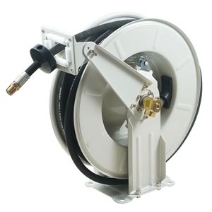 Avvolgitubo Carburante Extra Lungo 1/2'' x 50FT, Resistente, con Molla in Carbonio, Avvolgimento Automatico Girevole, per Macchine e Attrezzature per la Lavorazione del Petrolio - Product Image 1