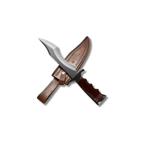 Cuchillo de Caza Táctico Curvo de Venta Caliente con Mango de Madera, Hoja Fija de Acero Inoxidable, Cuchillo de Supervivencia para Camping al Aire Libre - Product Image 2