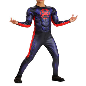 Disfraz de Superhéroe para Niñas, Mono Rojo y Azul de Poliéster, Traje de Fiesta de Halloween, Disfraz de Cosplay para Niños - Product Image 3