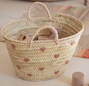 Bolso personalizado con temática de cesta de paja – Bolso tote marroquí hecho a mano - Product Image 1