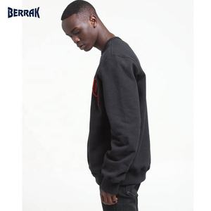 2021 Custom mens towel applique embroidery hoodies men chenille embroidered patches sweatshirt pullover hoodie - Product Image 6