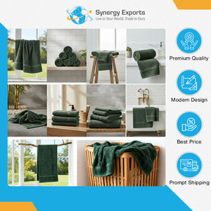 Exportateur mondial de serviettes de bain et de visage en polycoton jacquard - Conçues pour un confort quotidien et pour un monde durable - Product Image 2