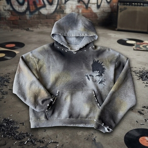 Ropa Urbana de Estilo Francés, 100% Algodón, con Estampado Serigrafiado, Lavado Ácido, Efecto Desgastado y Decolorado, Talla Grande, Libre de Impuestos en EE. UU. - Product Image 1