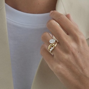 Bague de fiançailles solitaire en or massif 18 carats avec diamant ovale de 1,20 carat cultivé en laboratoire, certifié IGI, très demandée, tendance pour femme, en promotion, export - Product Image 6