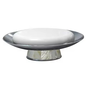 Porte-savon auto-drainant en fil métallique plaqué or pour lavabo de salle de bain et comptoir de cuisine, en acier inoxydable - Product Image 6