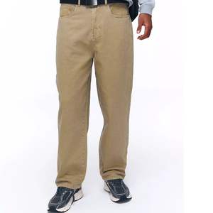 Jeans de Mezclilla Lavada para Hombre, Corte Recto y Holgado, OEM ODM – Pantalones Casuales Vintage de Estilo Urbano, Venta al Por Mayor Personalizada - Product Image 1