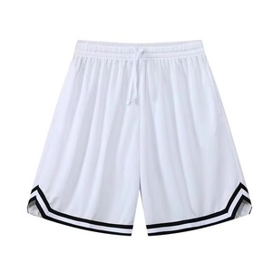 <b>Men</b> Black Polyester Swim <b>Trunks</b> Quick Dry Regular Fit Contrast Binding Drawstring Shorts Woven Solid Pattern - Product Image 4