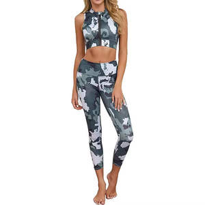 Nouvelle Collection : Ensembles de Yoga 2 Pièces pour Femmes – Tenues de Sport Unies avec Leggings Respirants Taille Haute - Product Image 3