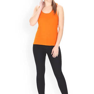 Camiseta sin mangas de malla transpirable de secado rápido con algodón y spandex para mujer, diseño personalizado, ropa deportiva, precio de fábrica, OEM. - Product Image 5