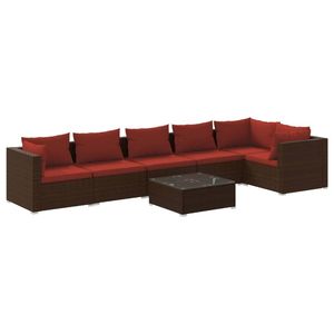 Set da giardino marrone e rosso cannella - Product Image 2