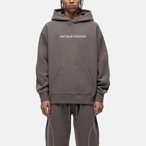 เสื้อฮู้ดดี้วินเทอร์แอซิดวอชปี 2026 - แห้งเร็ว ระบายอากาศได้ดี เป็นมิตรกับสิ่งแวดล้อม พิมพ์โลโก้ตามสั่ง ผ้าฝ้าย 100% คุณภาพสูง เสื้อฮู้ดดี้ผู้ชาย - Product Image 1