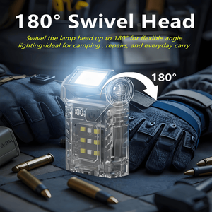 Torcia LED Ricaricabile USB per Campeggio, Escursionismo e Lavoro d'Emergenza, Mini con 7 Modalità di Illuminazione - Solo Spedizione Logistica (USPS.TK/TMEU) - Product Image 5