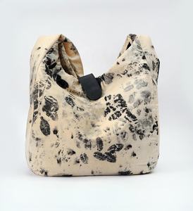 Ecoprint Stylish <b>Vintage</b> Style Envelope Shape Cotton <b>Handbag</b> with Zipper Closure Single Strap and Cotton Lining - Product Image 1