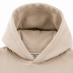 Ensemble de survêtement pour garçons avec sweat à capuche zippé et pantalon cargo beige uni, vêtements de sport décontractés pour enfants - Product Image 2