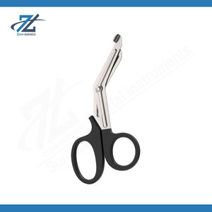 กรรไกรตัดผ้าพันแผลลิสเตอร์ 5.5 นิ้ว แบบใช้ซ้ำได้ ทำจากสแตนเลส สำหรับพยาบาล ใช้ในกรณีฉุกเฉิน มีหลายสี ใช้สำหรับการผ่าตัดและการแพทย์ - Product Image 2