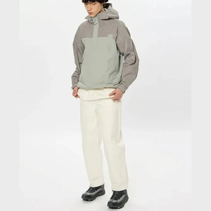 Wholesale Two Tone Color Block Windproof <b>Track</b> <b>Jacket</b> Low MOQ Training Windbreaker Pullover Supplier Custom Print Anorak <b>Jackets</b> - Product Image 1