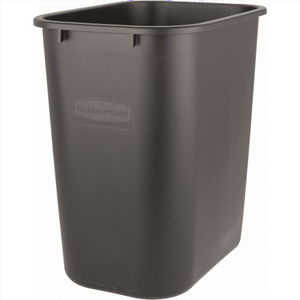 Lot de 2 poubelles de bureau en plastique de 7 gallons, paniers de rangement noirs - Product Image 2