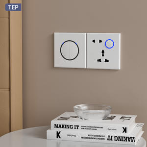 Interrupteurs électriques TEP L87 blanc crème en plastique ignifuge 20A, 3 gangs 1 voie avec indicateur LED pour intérieurs résidentiels - Product Image 1