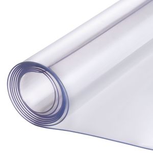 Tapete de PVC Transparente de 2.0 mm de Grosor, 54 x 54 Pulgadas, Cubierta de Mesa de Plástico Impermeable, Protector de Alfombra Fácil de Limpiar para Mesas Cuadradas - Product Image 5