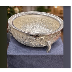 Frutero de Aluminio con Rayas Plateadas de Primera Calidad, Elegante y Decorativo, Diseño Atractivo y Sofisticado, Ideal para Regalos, Hogar y Oficina - Product Image 6