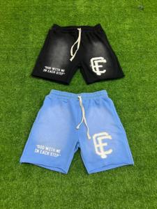 Pantalones Cortos Personalizados de Silicona con Impresión 3D para Hombre, Color Azul Claro, 100% Algodón, Ecológicos, con Cordón en la Cintura, Estilo Casual - Product Image 3