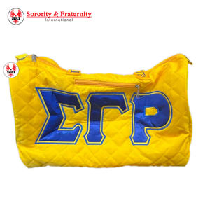 Bolso de Peluche SGRho Azul Rey, 100% Poliéster, Diseño de Peluche Suave con Interior Espacioso, Accesorios para Hermandades Sigma Gamma Rho - Product Image 1