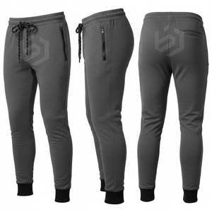Pantalon de jogging cargo vert pour homme, taille élastique avec cordon de serrage, plusieurs poches, décontracté, en coton mi-lourd, style automne - Product Image 6
