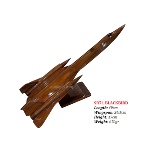 Kit de modèle réduit en bois SR71 BLACKBIRD, artisanat du bois, taille réelle, fabriqué en Vietnam, avion SR71 en bois massif, fabriqué au Vietnam - Product Image 5