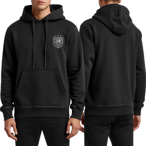 เสื้อฮู้ดดี้ปักลายพรีเมียมสำหรับผู้ชาย พร้อมลายปักตราสัญลักษณ์ภูเขาแอลป์ ผลิตจากผ้าฝ้ายเนื้อหนา ดีไซน์ทันสมัยสไตล์สตรีท - Product Image 2